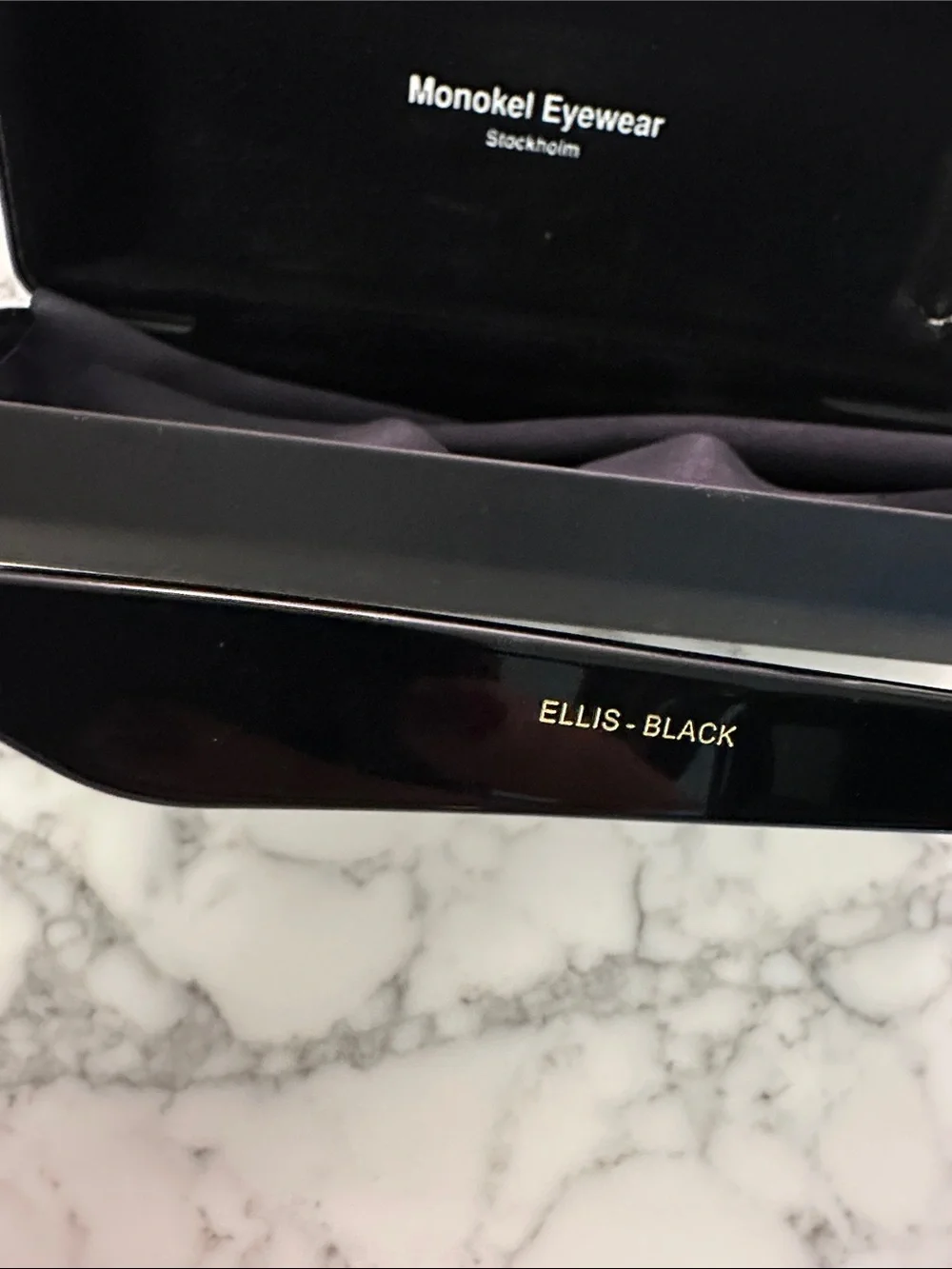 Menokel Eyewear Black Classic Sunglasses
